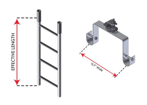 ladder staging brackets