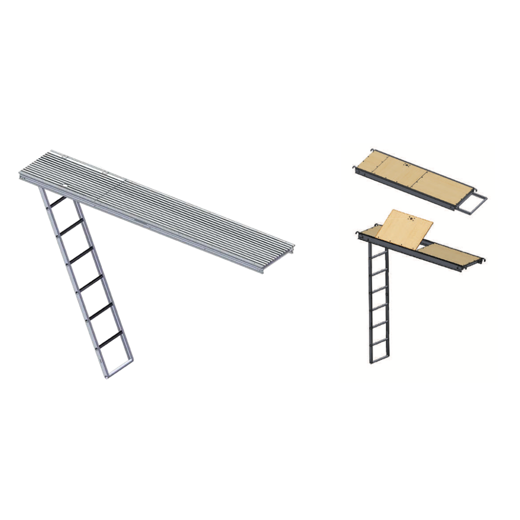 Walk Board Hatch Plank with Ladder A picture with a demonstration