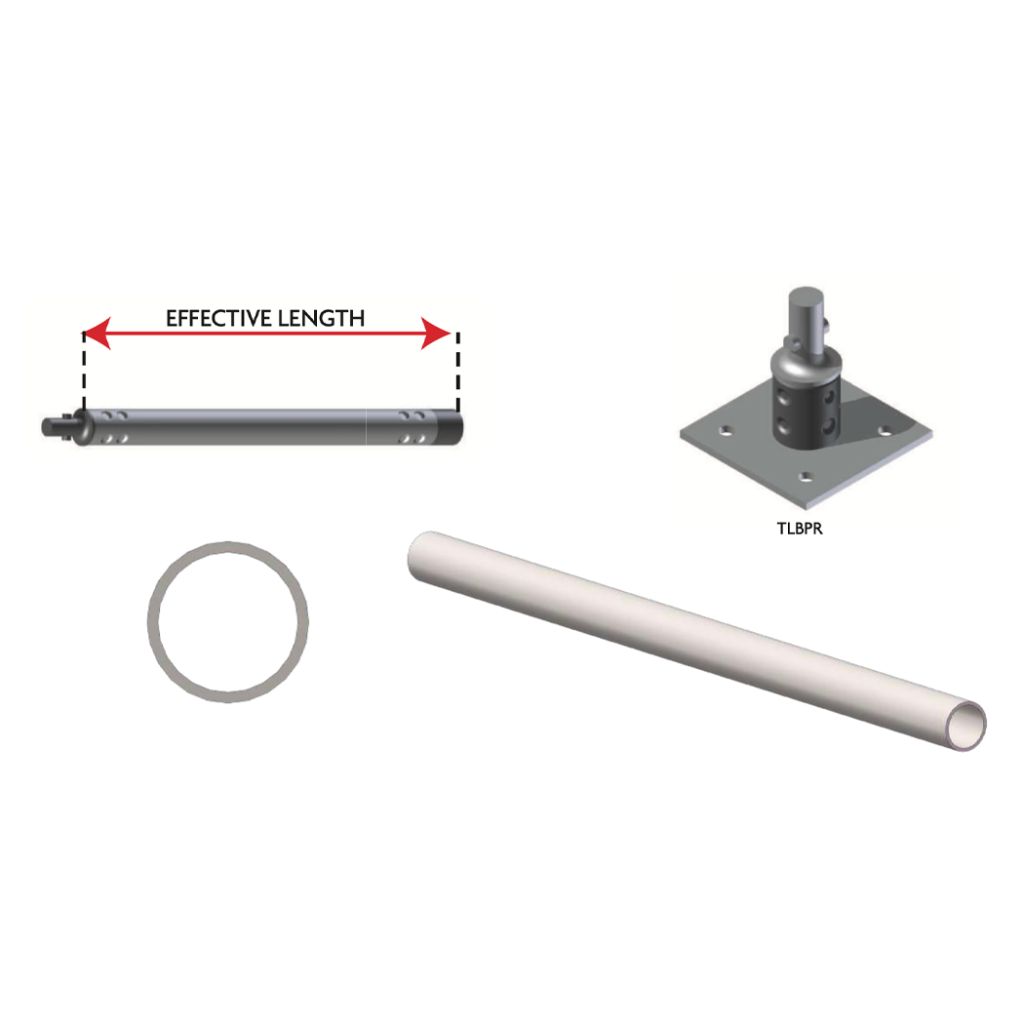 Tube & Clamp Twist Lock Four digital renders of the tools