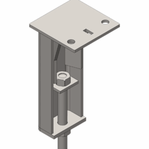 Adjustable Shear Wall Bracket A digital render of the tool